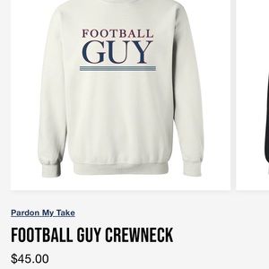 Barstool Sports Football Guy Crewneck Sweatshirt
